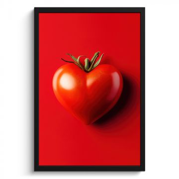 Poster met lijst - Tomaat - Rood - Hart