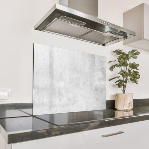 Spatscherm Aluminium - Zachte Betongloed