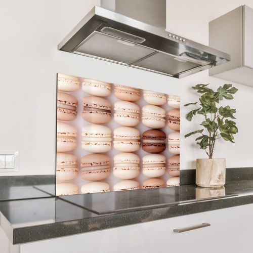 Spatscherm Aluminium - Macarons - Beige - Bruin