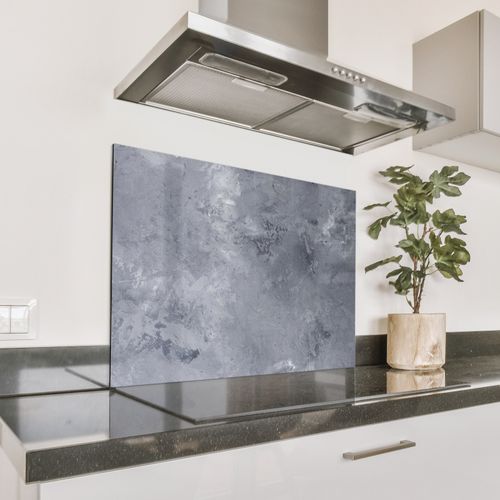 Spatscherm Aluminium - Wolken van Beton