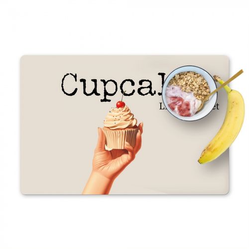 Placemat vinyl - Cupcake - Zoet - Kers
