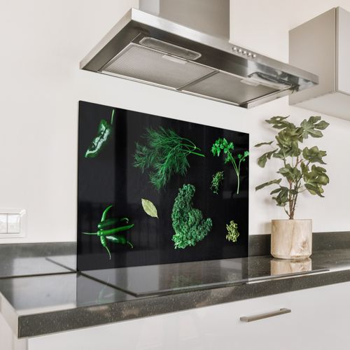 Spatscherm Aluminium - Groene Gratie