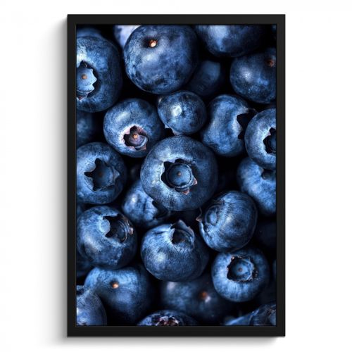 Poster met lijst - Bessen - Blauw - Fruit