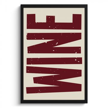Poster met lijst - Wine - Red - Decoratie - Japandi