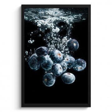 Poster met lijst - Blauwe Bessen Onderwaterballet