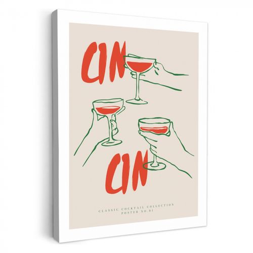 Canvas schilderij - Cocktail Trio