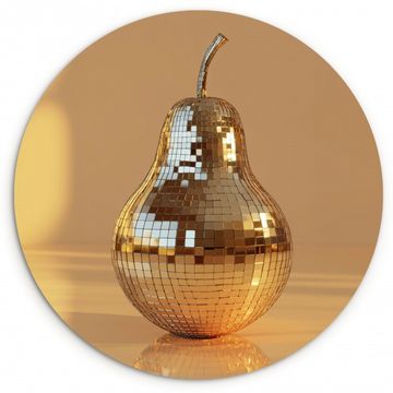 Muurcirkel - Goud - Disco - Glitter - Peer
