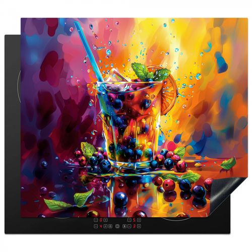 Inductie beschermer - Explosie van Fruit en Kleur