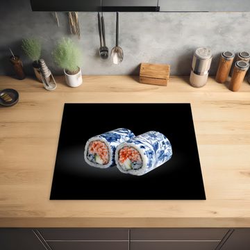Inductie beschermer - Sushi - Delfts blauw - Rijst - Vis - Elegant