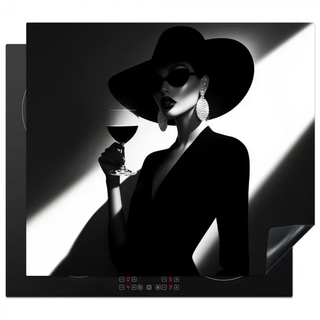 Inductie beschermer - Vrouw - Wijn - Chic