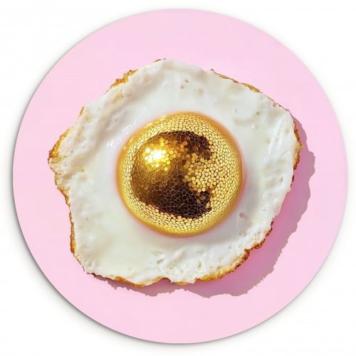 Muurcirkel - Ei - Disco - Ontbijt - Glitter