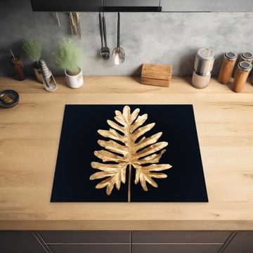 Inductie beschermer - Gouden Monstera Majesteit