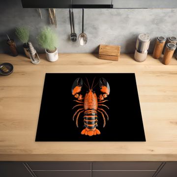 Inductie beschermer - Kreeft - Oranje - Zwart - Modern