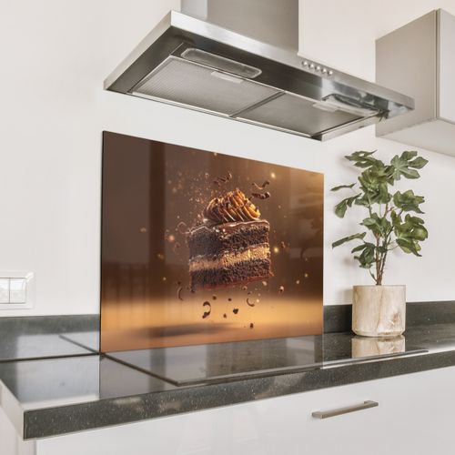 Spatscherm Aluminium - Taart - Chocolade - Eten - Brownie