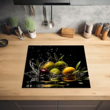 Inductie beschermer - Olijven - Groen - Water - Zwart