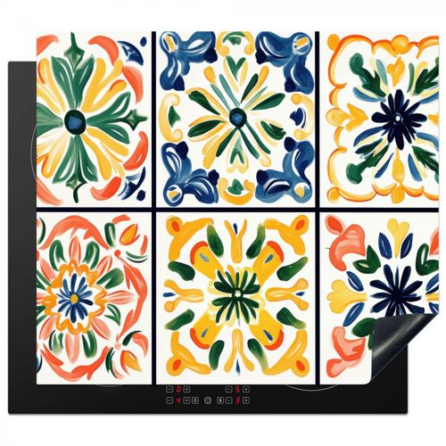 Inductie beschermer - Spaans - Tegels - Keramiek - Bloemen