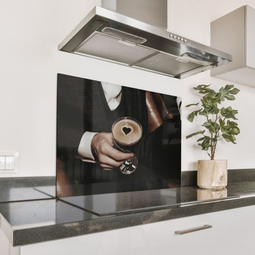 Spatscherm Aluminium - Hartje - Cocktail - Espresso Martini - Hand