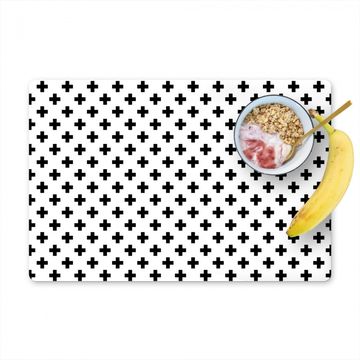 Placemat vinyl - Monochrome Connectie