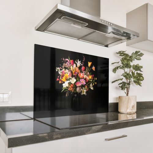 Spatscherm Aluminium - Vaas - Bloemen - Tulpen