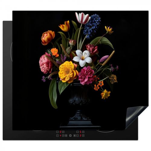 Inductie beschermer - Lente - Bloemen - Klassiek - Vaas