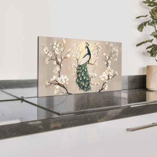Spatscherm Aluminium - Pauw - Tak - Bloemen