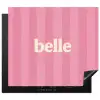 Roze - Gestreept - Belle Inductie beschermer vinyl 3mm middel -3d