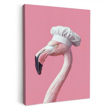 Canvas schilderij - Flamingo - Roze - Koksmuts - Vogel