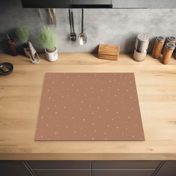 Inductie beschermer - Sterrenstof op Terracotta