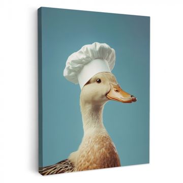 Canvas schilderij - Eend - Koksmuts - Cute - Vogel