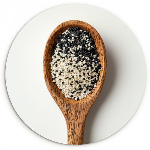 Muurcirkel - Lepel - Sesam - Wit