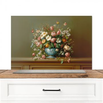 Spatscherm Aluminium - Vaas - Pastel - Kleuren - Bloemen