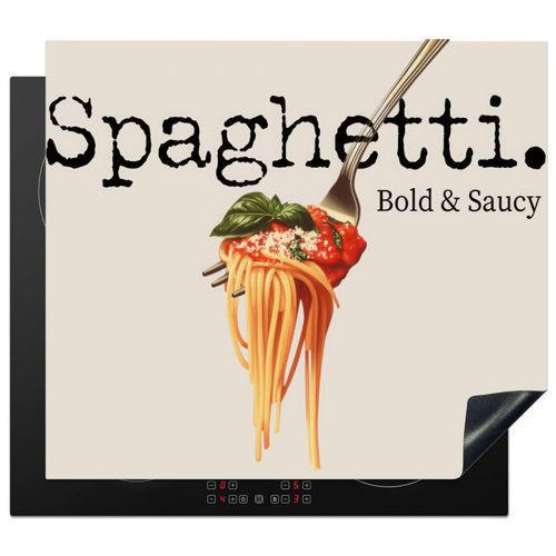 Inductie beschermer - Spaghetti - tomatensaus - Parmezaanse kaas