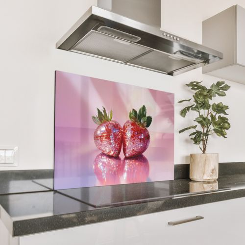 Spatscherm Aluminium - Disco - Fruit - Glitter - Strawberry