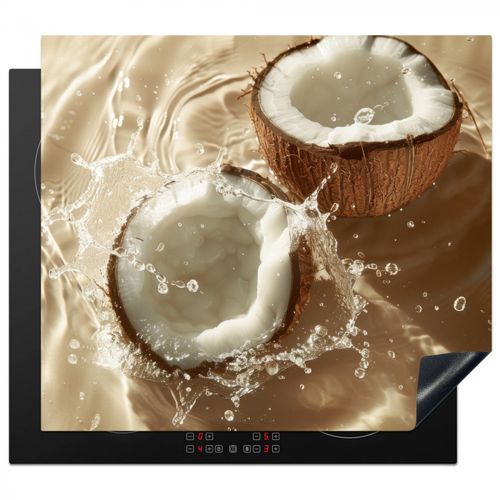 Inductie beschermer - Kokosnoot - Water - Beige - Spetters