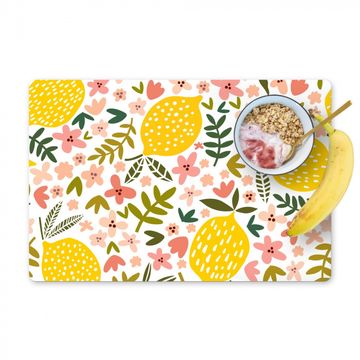 Placemat vinyl - Bloeiende Citroentuin
