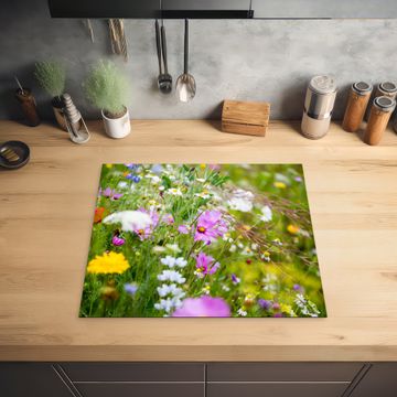 Inductie beschermer - Impressie van een Wilde Bloementuin