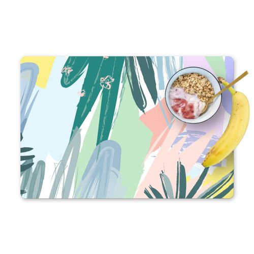 Placemat vinyl - Pastel Flora