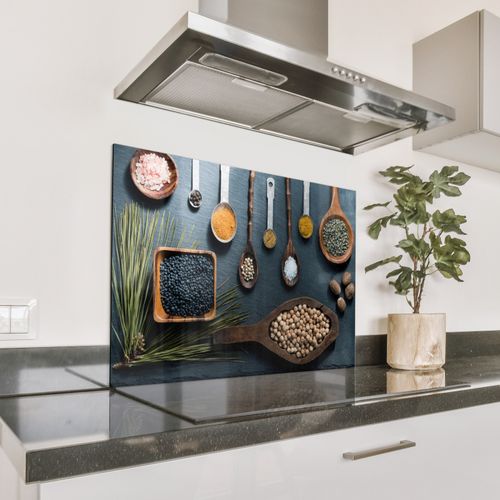 Spatscherm Aluminium - Stilleven van Kruiden