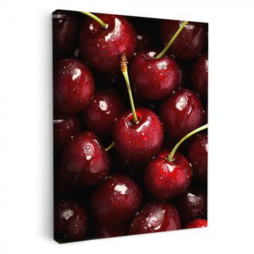 Canvas schilderij - Rood - Fruit - Kersen
