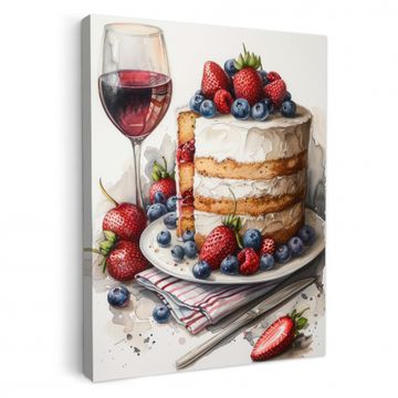Canvas schilderij - Feestelijke Fijnproeverij
