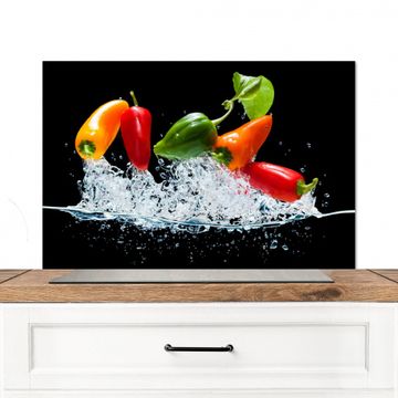 Spatscherm Aluminium - Kleurrijk Paprika Spektakel