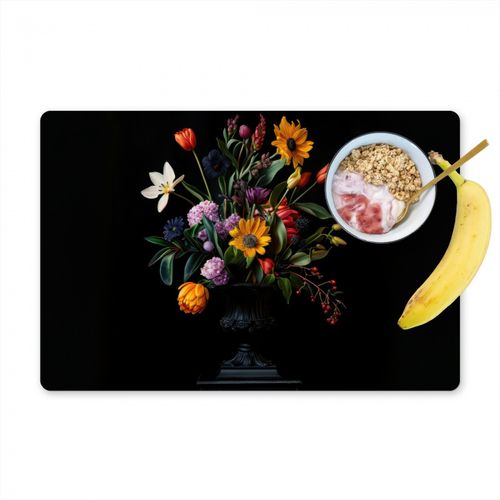 Placemat vinyl - Zonnebloemen - Boeket - Kleurrijk