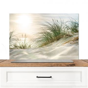 Spatscherm Aluminium - Strandgras bij Zonsondergang