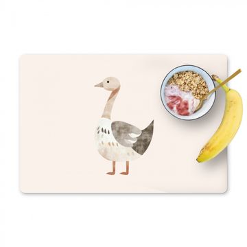 Placemat vinyl - Gans - Dier - Pastel kleuren
