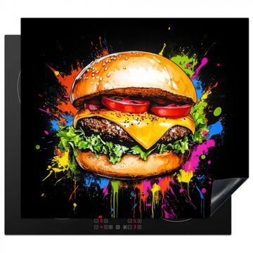 Hamburger - Graffiti - Verf - Kleurrijk - Eten - Abstract