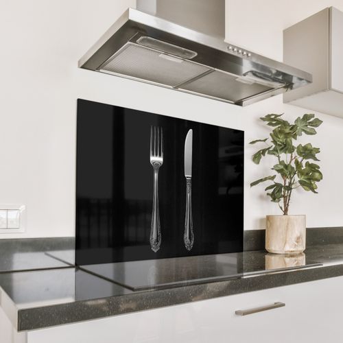 Spatscherm Aluminium - Vork - Mes - Zilver