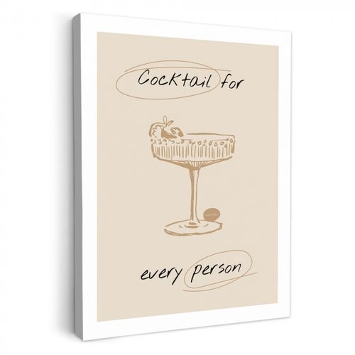 Canvas schilderij - Voor Iedereen een Cocktail