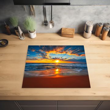 Inductie beschermer - Schittering op de Golven bij Zonsondergang
