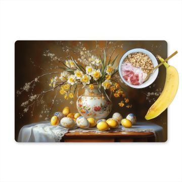 Placemat vinyl - Paaseieren - Stilleven - Vaas