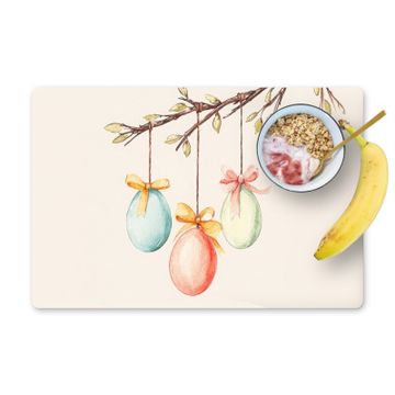 Placemat vinyl - Paastak - Strikje - Eieren